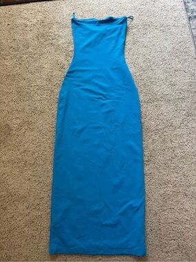 Aritzia Strapless Maxi Dress in Teal